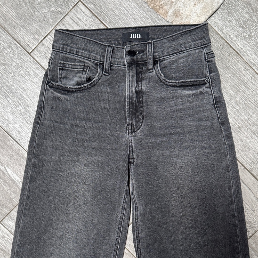 Just Black Gray Flare & Wide Leg Jeans